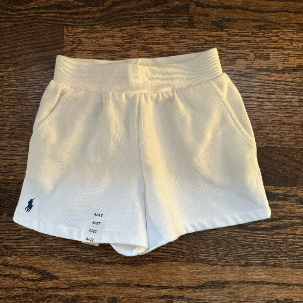 NWT White Polo Ralph Lauren Shorts | 4, 4T